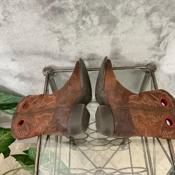 ARIAT BOOTS KIDS size 13.5  STYLE 10014101 SQUARE TOE pull on - Picture 6 of 15